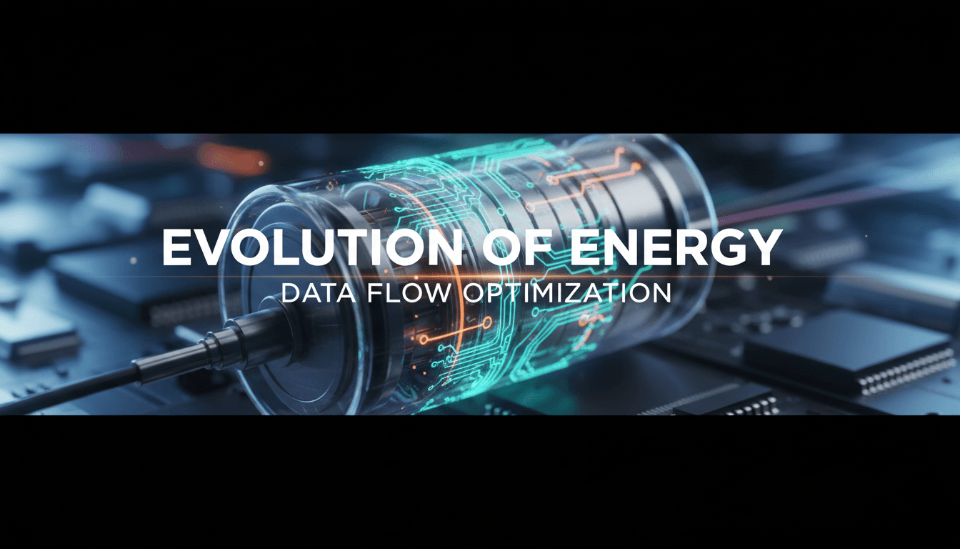Advanced battery technology with AI data visualization overlay
